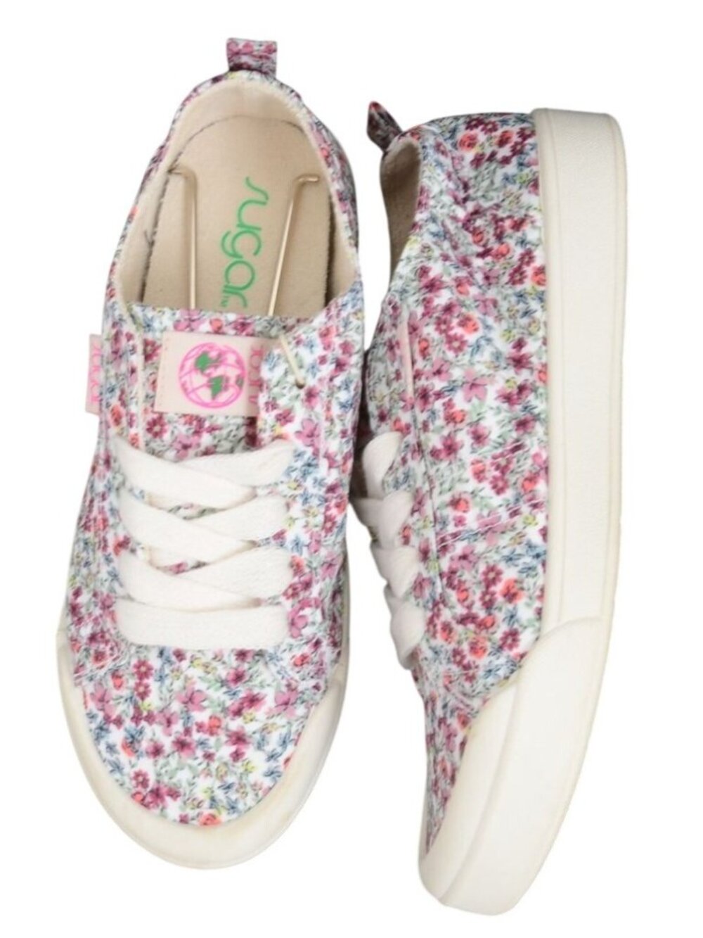 NWT Sugar Festival S Women's 7.5 Low Top Sneakers Floral Cottage Summer Vacation
